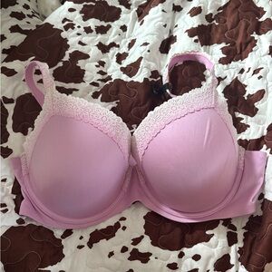 Lace Trim Pink Aerie Bra